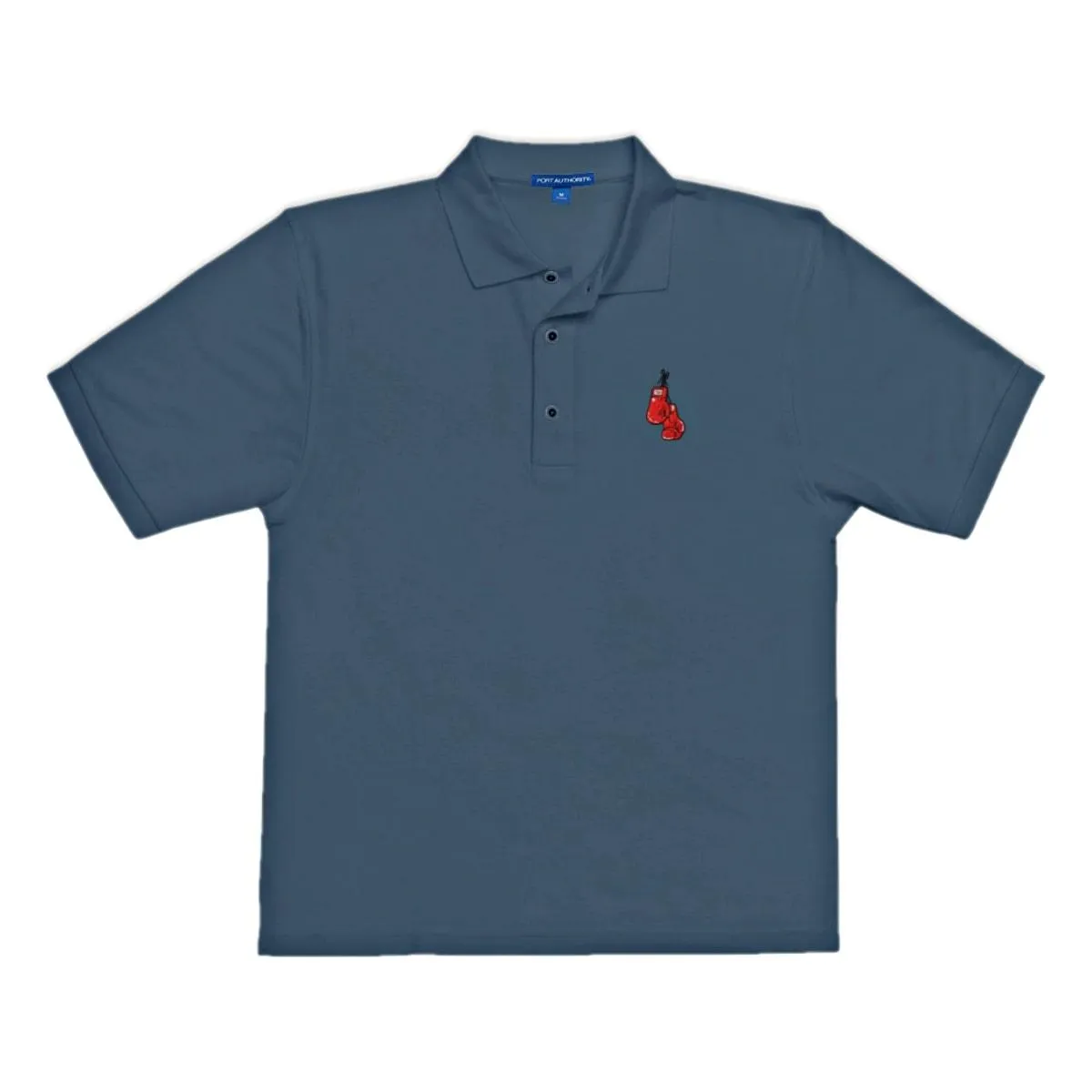 Men's Premium Polo With Embroidered Boxing Gloves