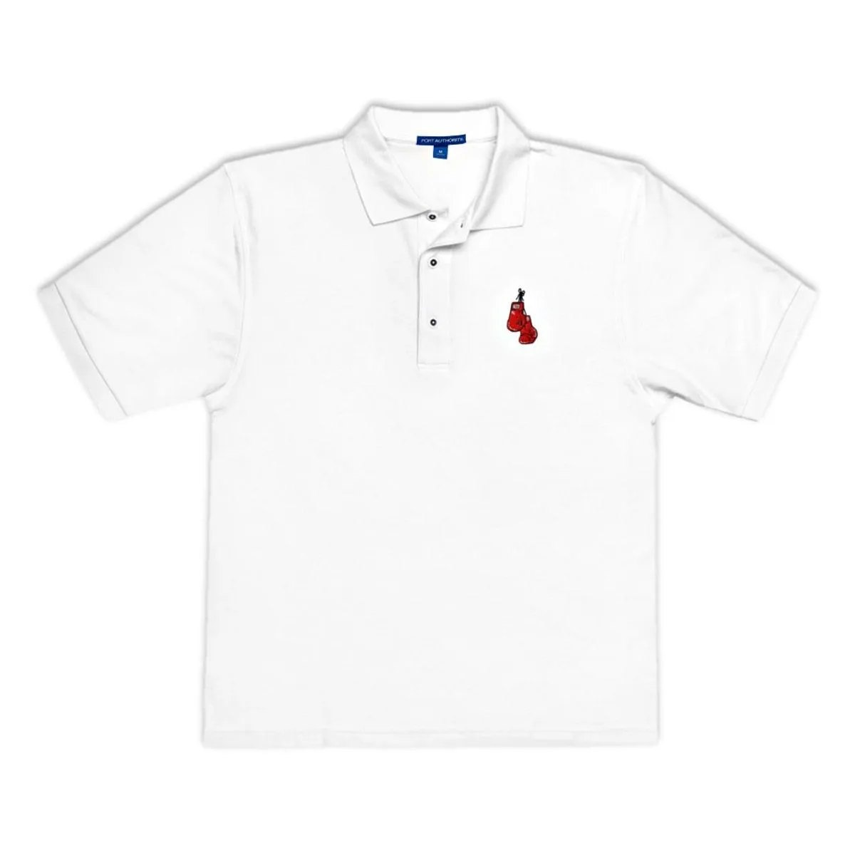 Men's Premium Polo With Embroidered Boxing Gloves