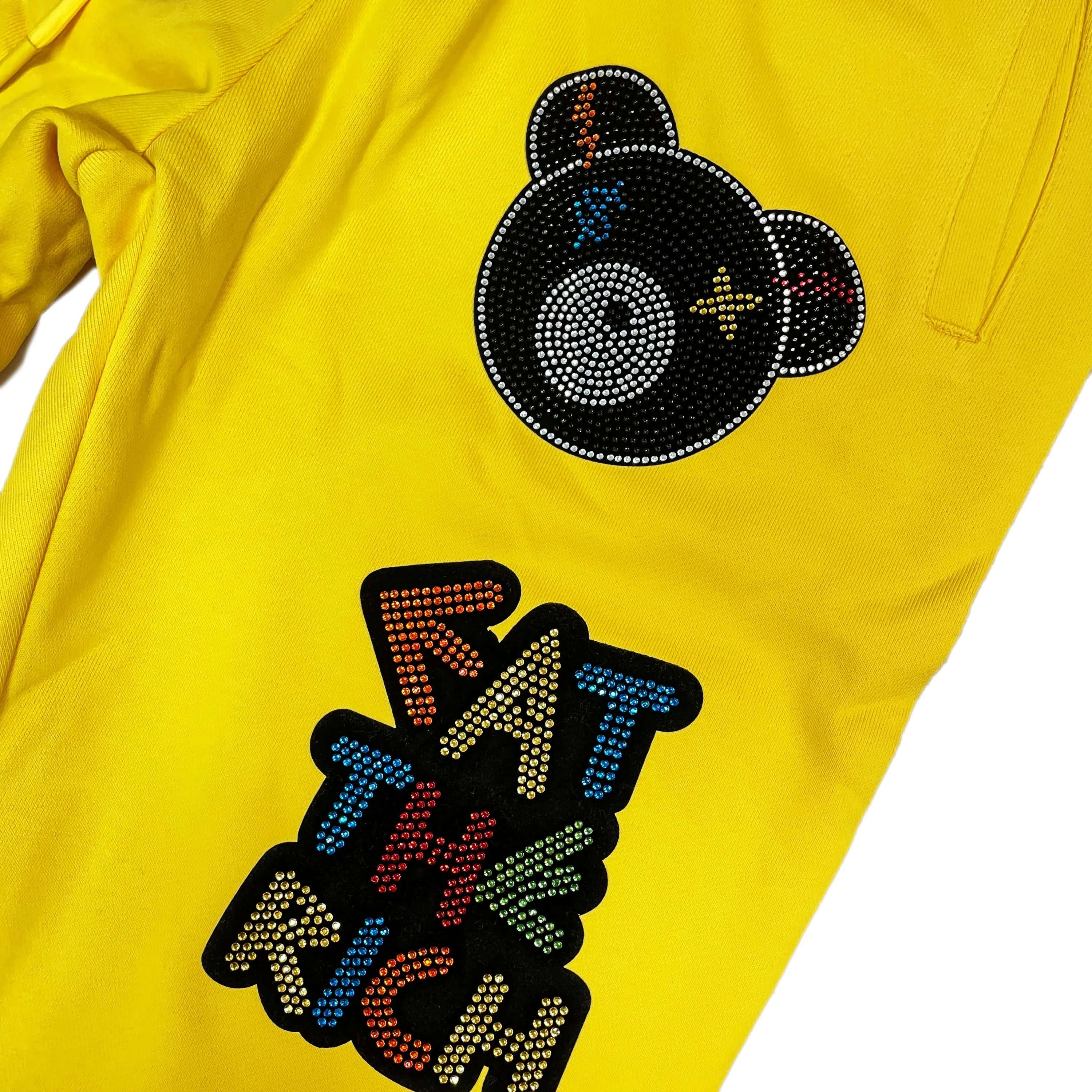 Men's Roku Studio Eat the Rich Joggers Yellow
