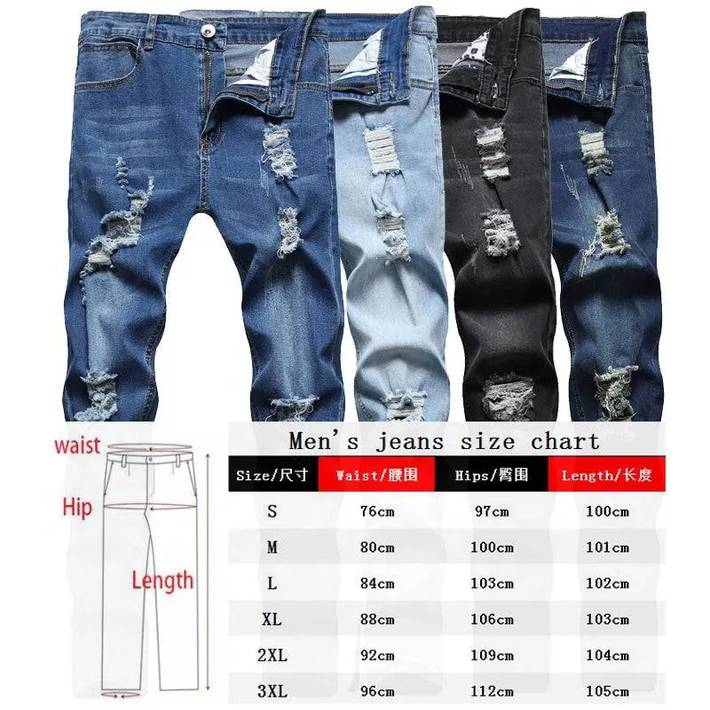Men's rugged denim  jeans 2022