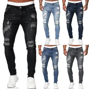 Men's rugged denim  jeans 2022