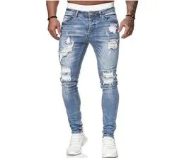 Men's rugged denim  jeans 2022