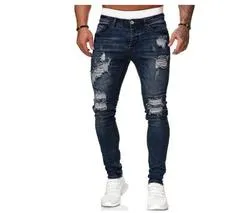 Men's rugged denim  jeans 2022