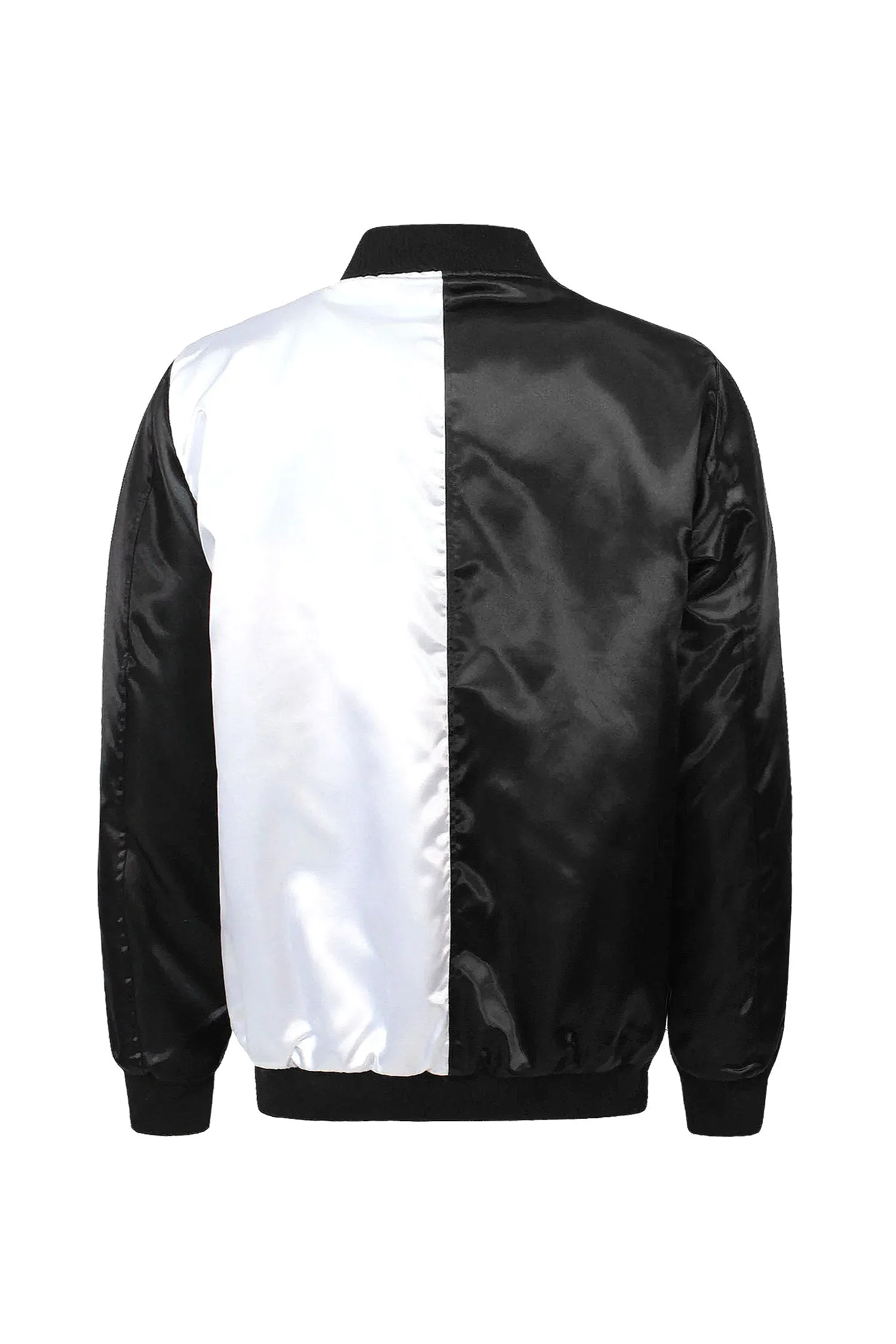 Men's Scarface Split Satin Bomber Jacket