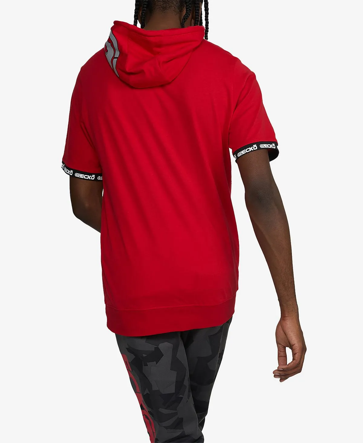 Men's short sleeve sweatshirt bam bam Ecko Unltd, red