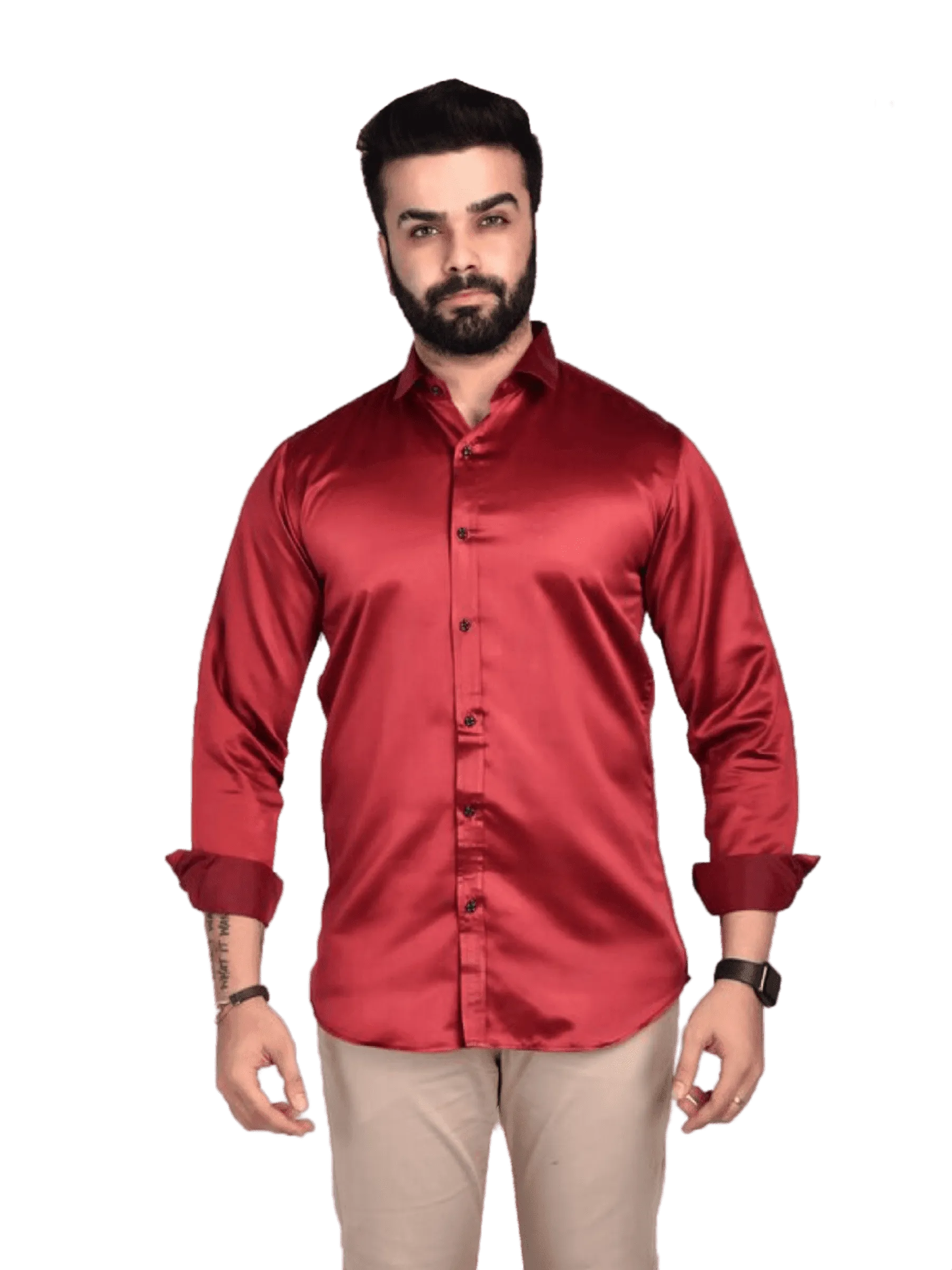 Men's Silk Shirt, Veshti Shirt, Indian Traditional Shirt.
