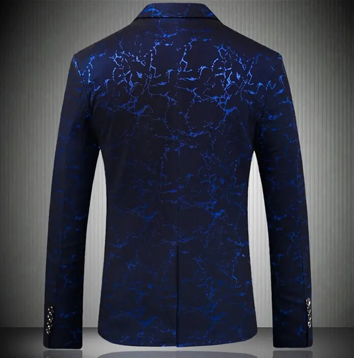 Men's Spring Casual Slim Fit Single Button Blazer