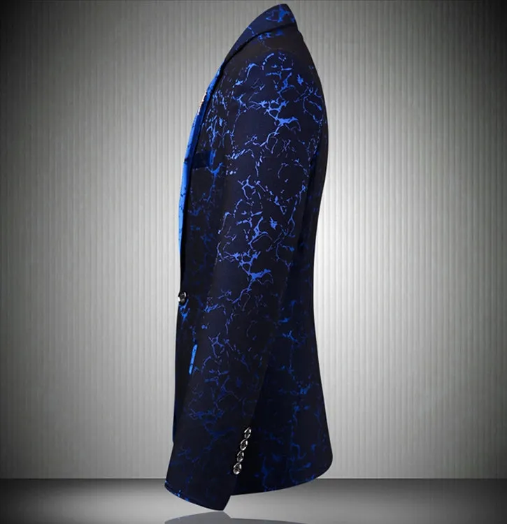 Men's Spring Casual Slim Fit Single Button Blazer