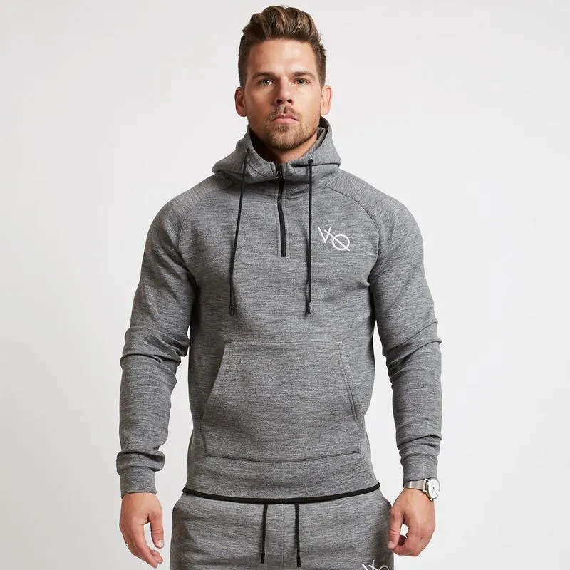 Men's Spring Cotton Tracksuit | Men's Bodybuilding Hoodie&Pants