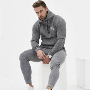 Men's Spring Cotton Tracksuit | Men's Bodybuilding Hoodie&Pants