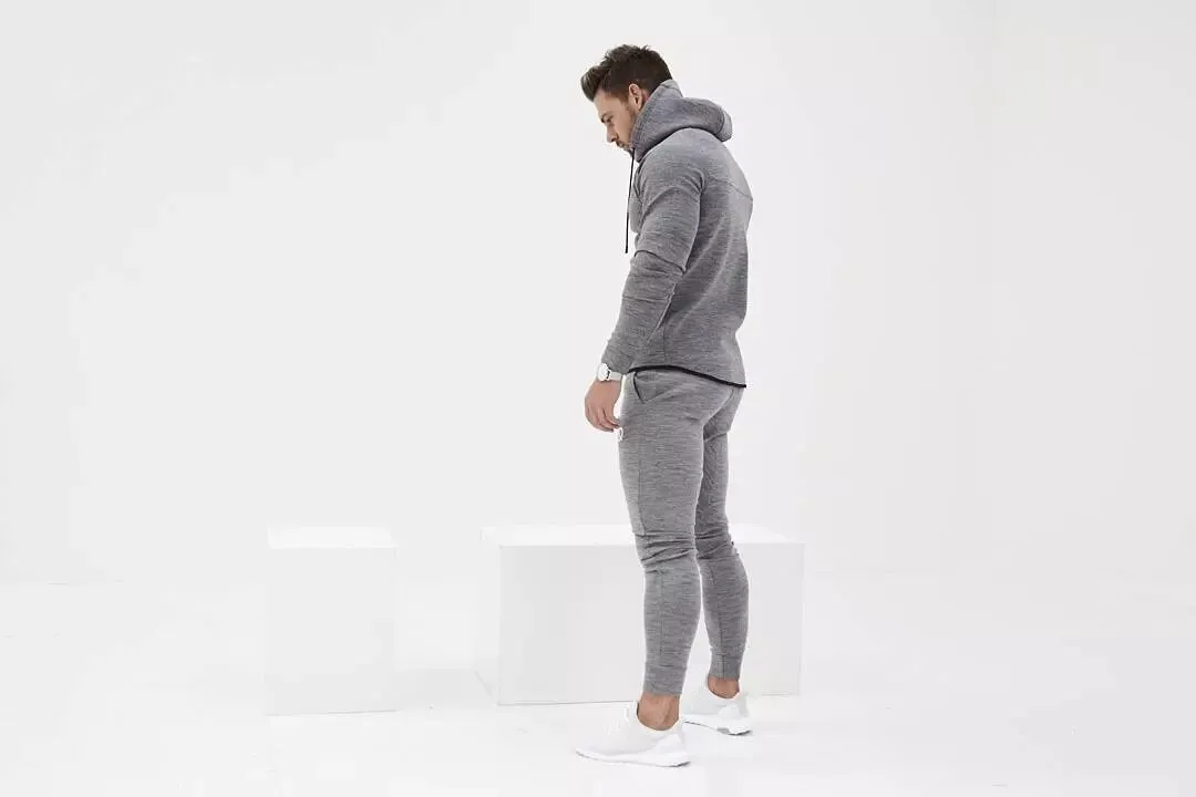 Men's Spring Cotton Tracksuit | Men's Bodybuilding Hoodie&Pants