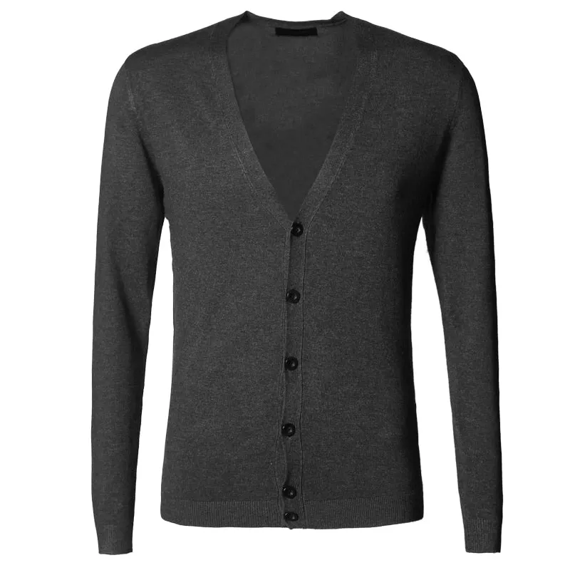 Men's Spring Thin Woolen Knitted Slim Cardigan
