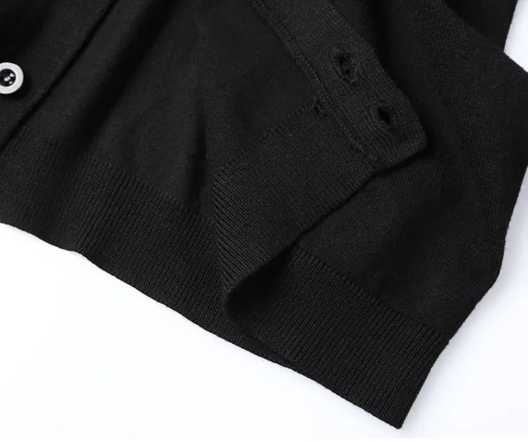 Men's Spring Thin Woolen Knitted Slim Cardigan