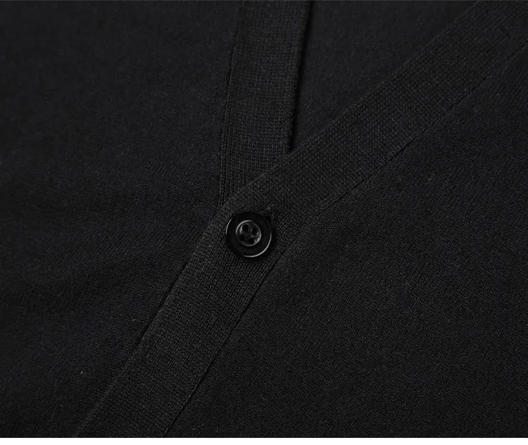 Men's Spring Thin Woolen Knitted Slim Cardigan