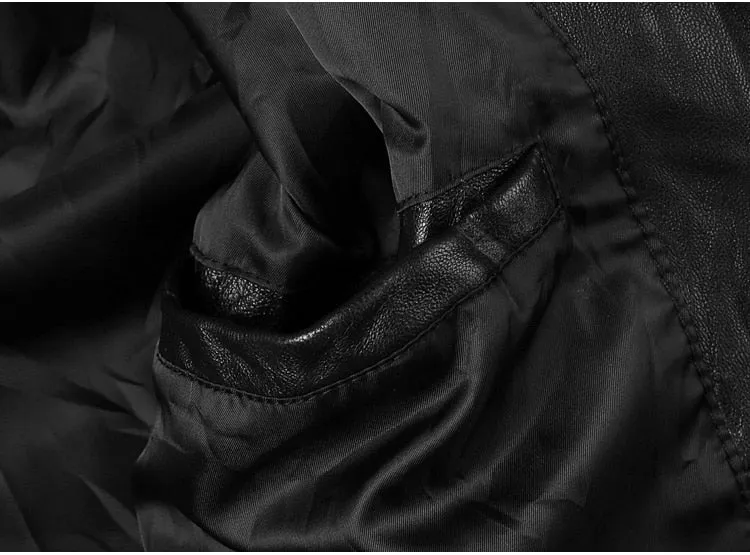 Men's Spring/Autumn Retro Genuine Leather Zippered Slim Jacket With Stand Collar