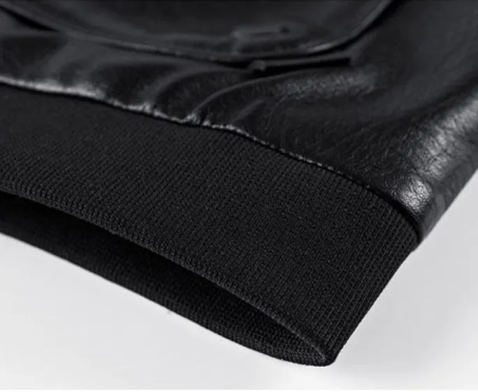 Men's Spring/Autumn Windproof PU Leather Rider Jacket | Men's Bomber