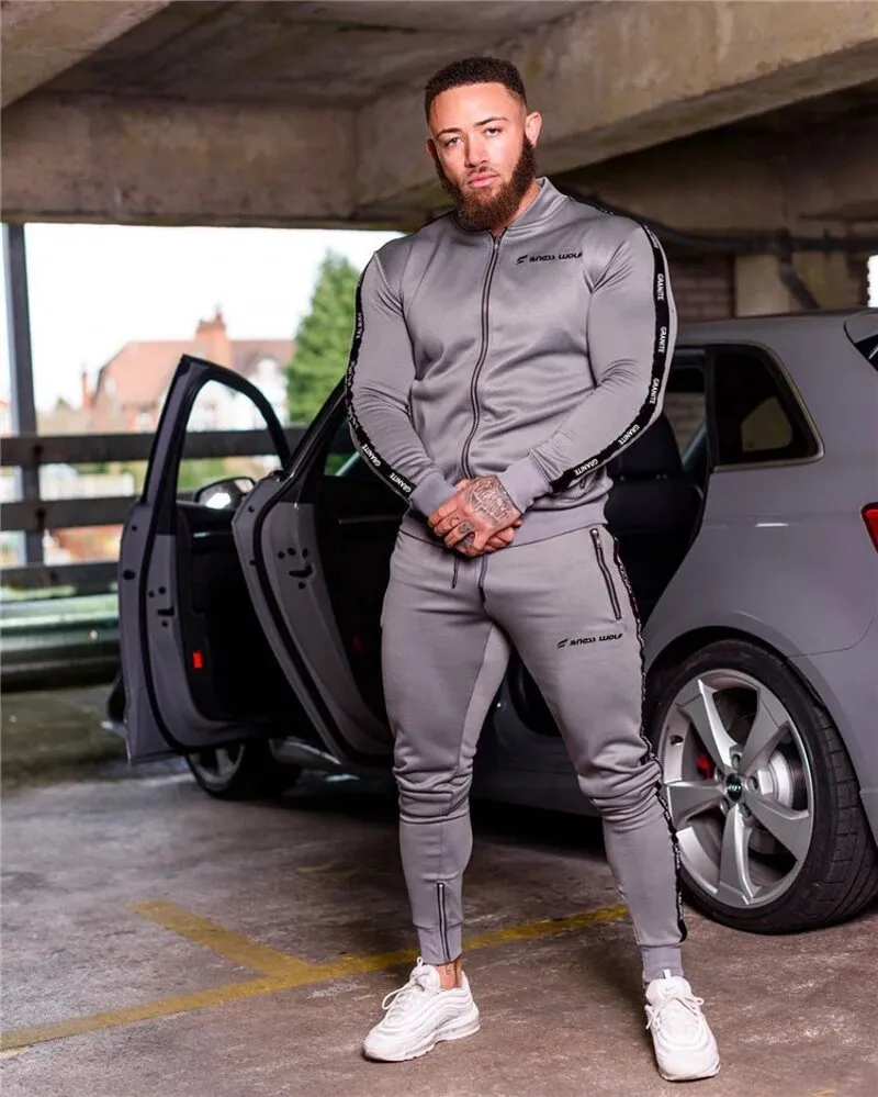 Men's Spring/Summer Elastic Gym Tracksuit | Men's Sportswear