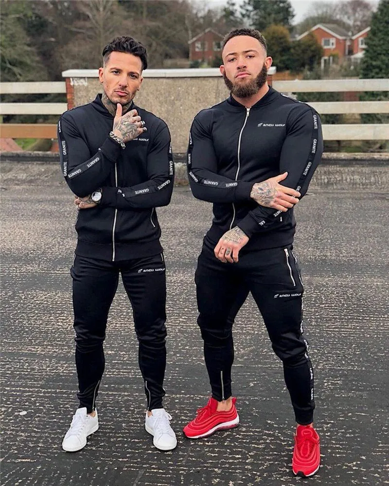 Men's Spring/Summer Elastic Gym Tracksuit | Men's Sportswear