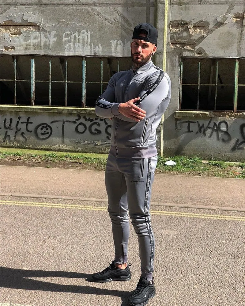 Men's Spring/Summer Elastic Gym Tracksuit | Men's Sportswear
