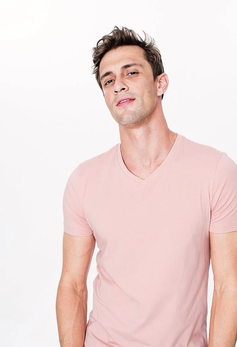 Men's Summer Casual Basic V-Neck T-Shirt