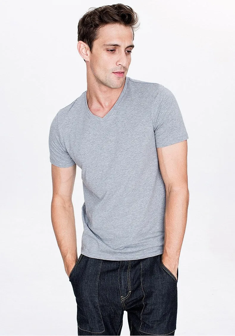 Men's Summer Casual Basic V-Neck T-Shirt