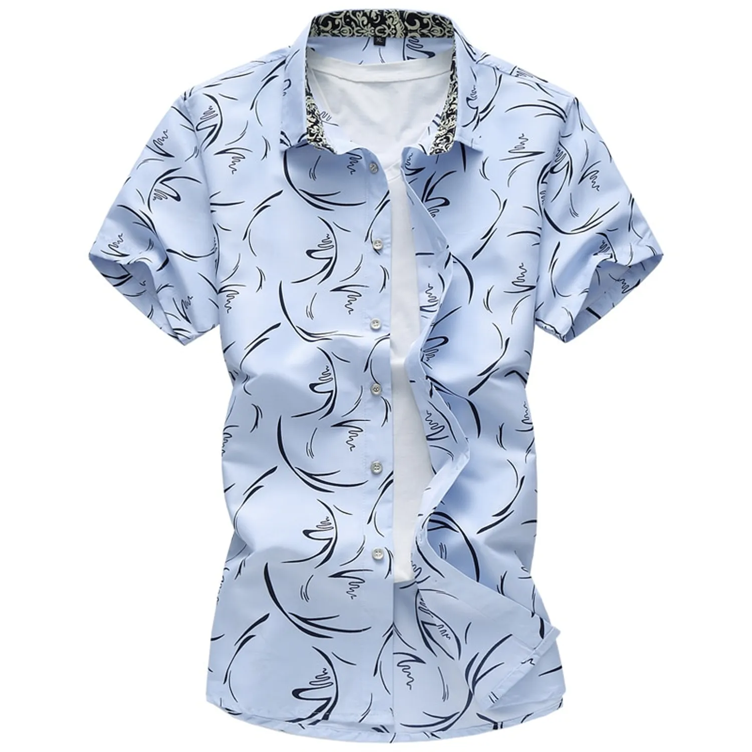 Men's Summer Casual Short Sleeve Shirt | Plus Size