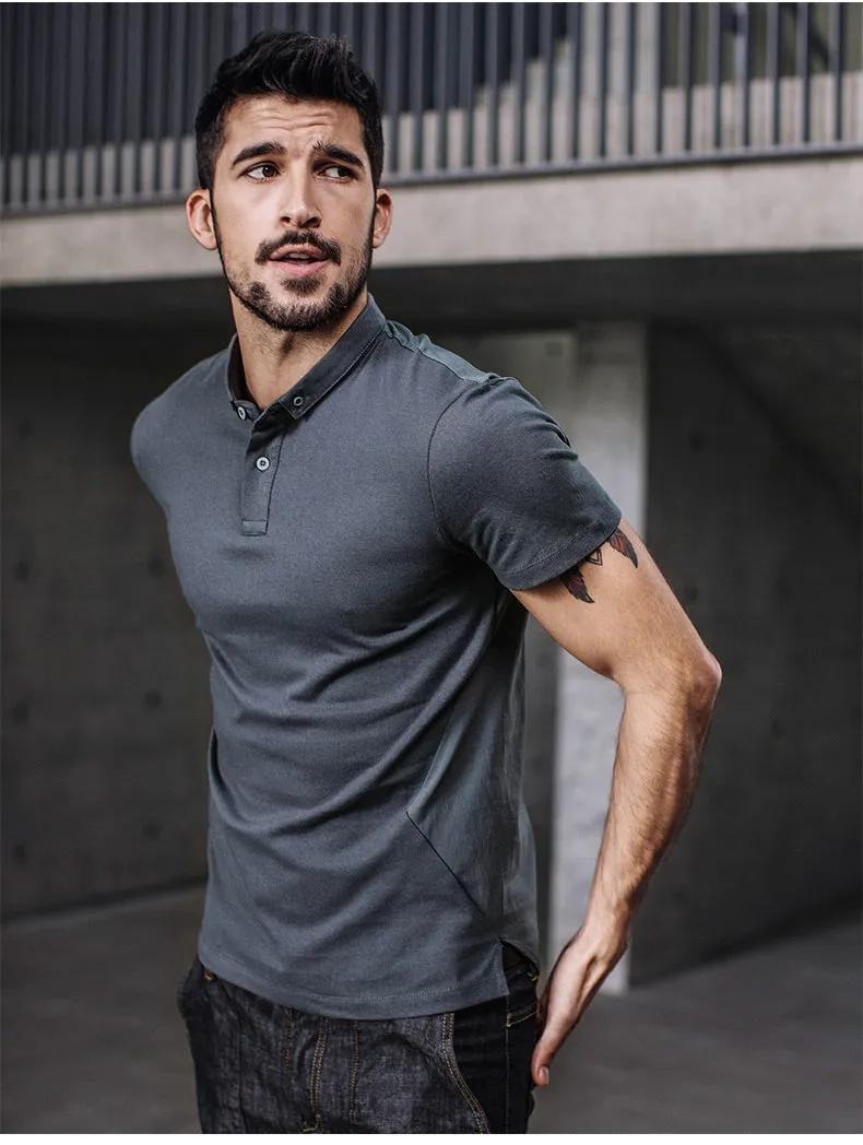 Men's Summer Casual Short-Sleeved Polo T-Shirt