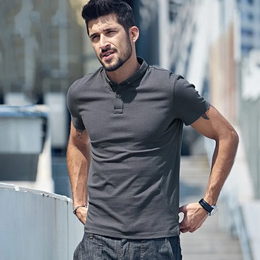 Men's Summer Casual Short-Sleeved Polo T-Shirt