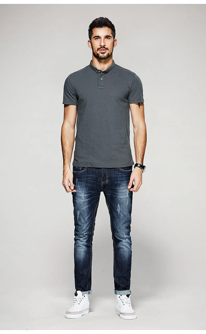 Men's Summer Casual Short-Sleeved Polo T-Shirt