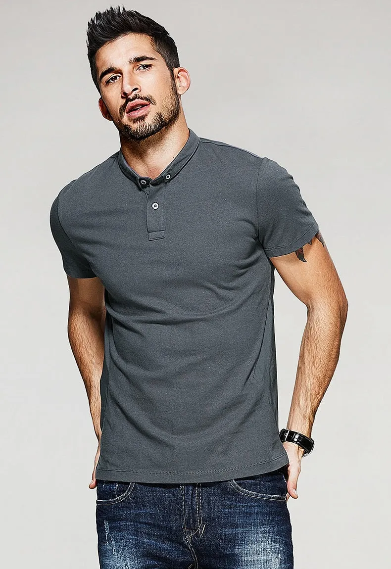 Men's Summer Casual Short-Sleeved Polo T-Shirt