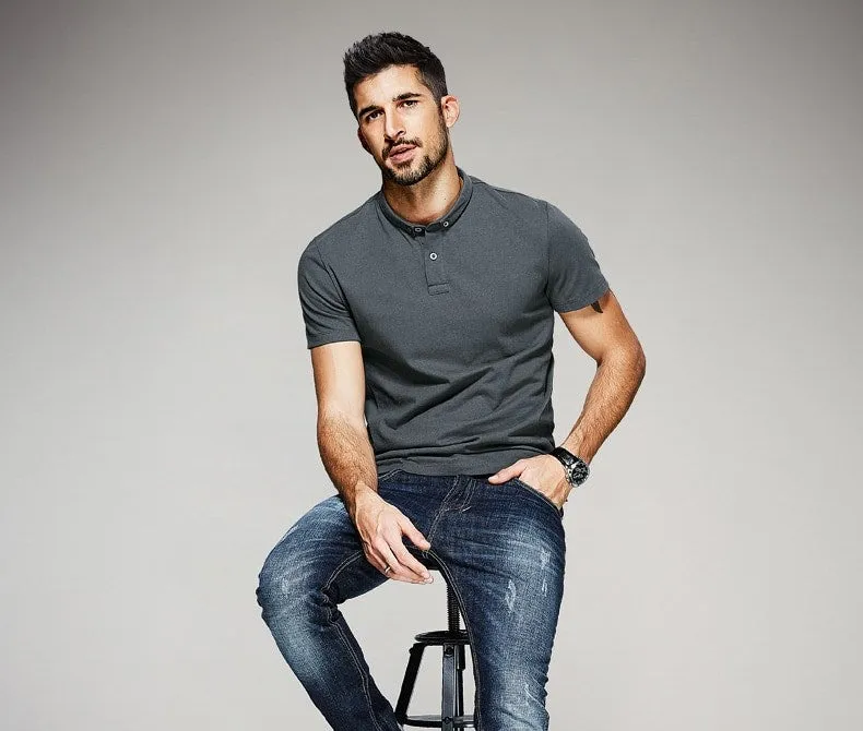 Men's Summer Casual Short-Sleeved Polo T-Shirt