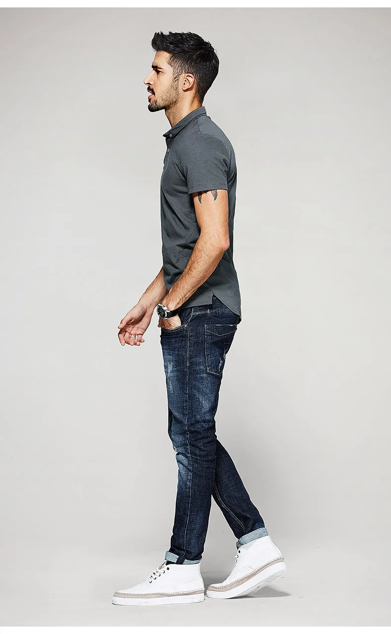 Men's Summer Casual Short-Sleeved Polo T-Shirt