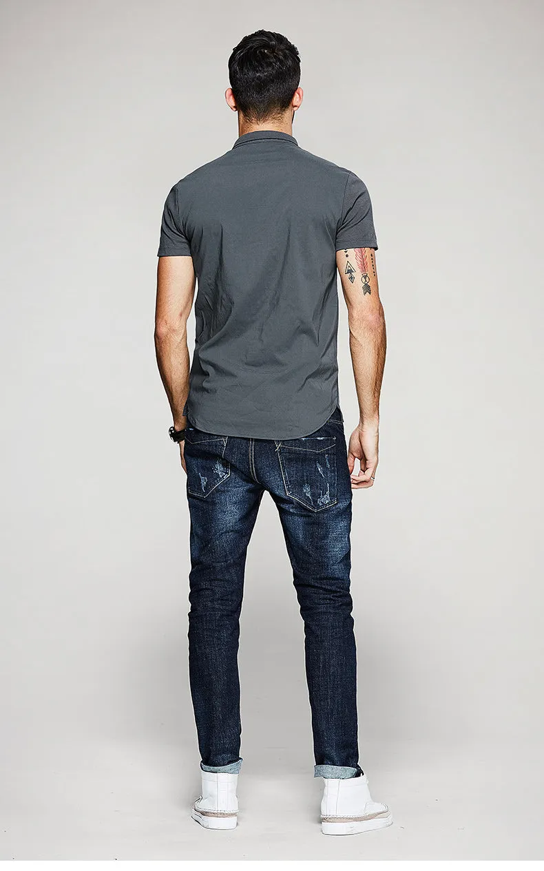 Men's Summer Casual Short-Sleeved Polo T-Shirt