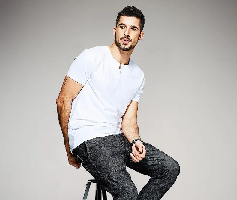 Men's Summer Casual Short-Sleeved Slim T-Shirt