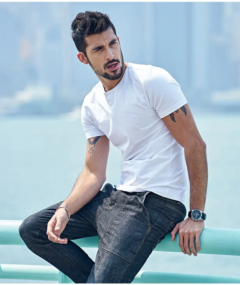 Men's Summer Casual Short-Sleeved Slim T-Shirt