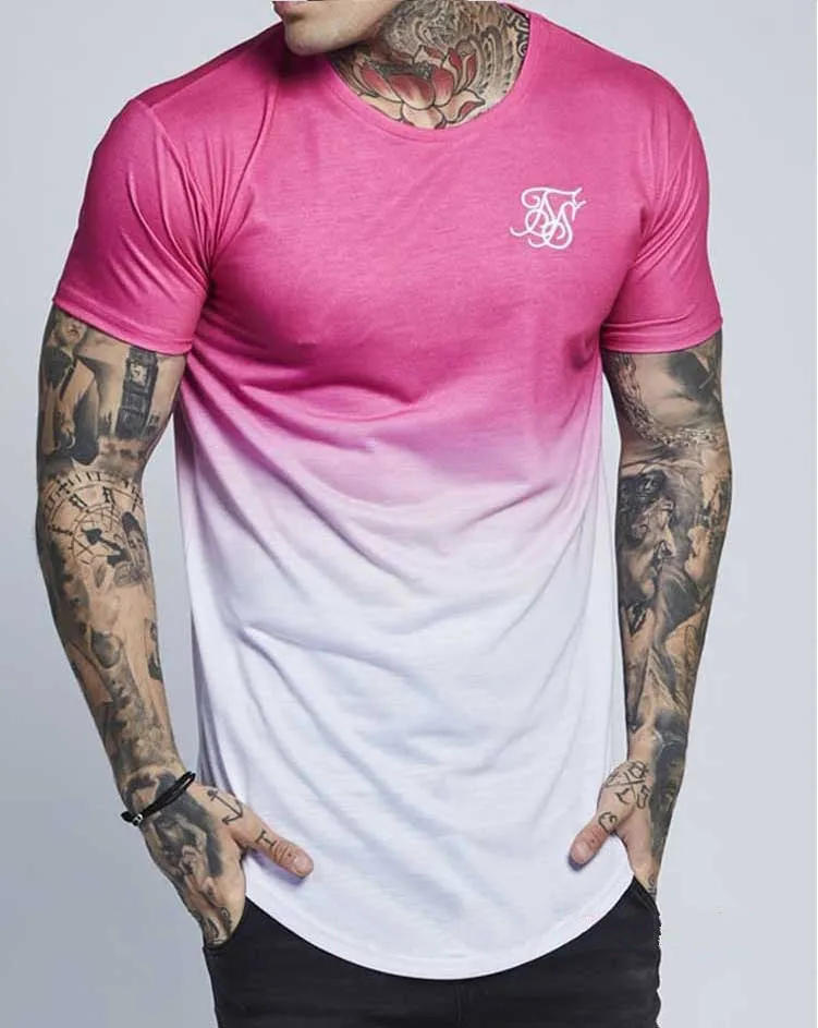 Men's Summer Cotton Gradient T-Shirt