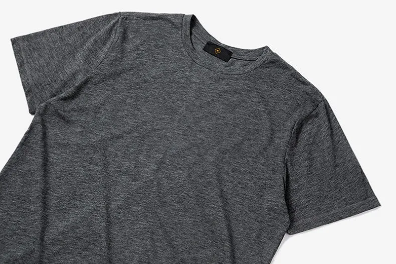 Men's Summer Elongated Plain Cotton T-Shirt