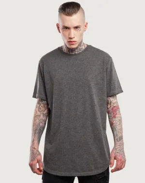 Men's Summer Elongated Plain Cotton T-Shirt