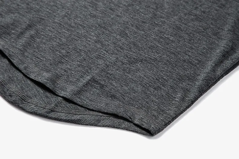 Men's Summer Elongated Plain Cotton T-Shirt