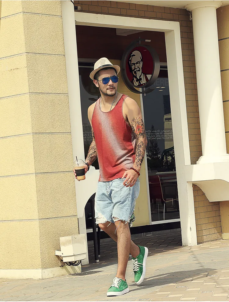 Men's Summer Gradiente Cotton Tank Top