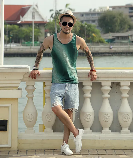 Men's Summer Gradiente Cotton Tank Top