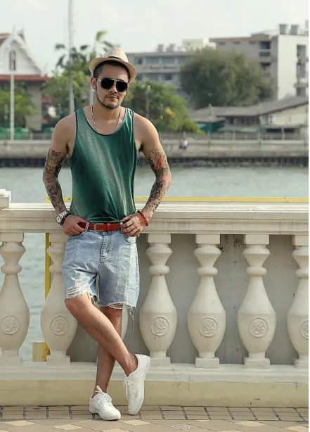 Men's Summer Gradiente Cotton Tank Top