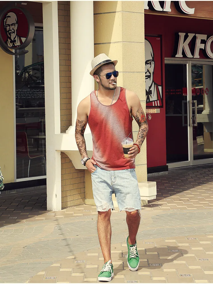 Men's Summer Gradiente Cotton Tank Top