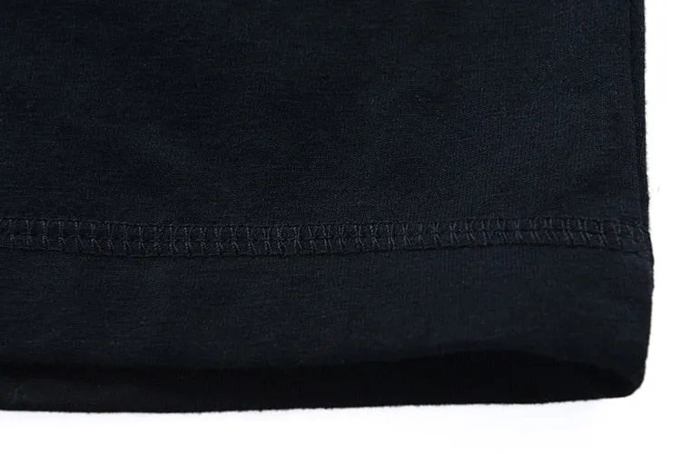 Men's Summer Short-Sleeved T-Shirt With Printed Wolf