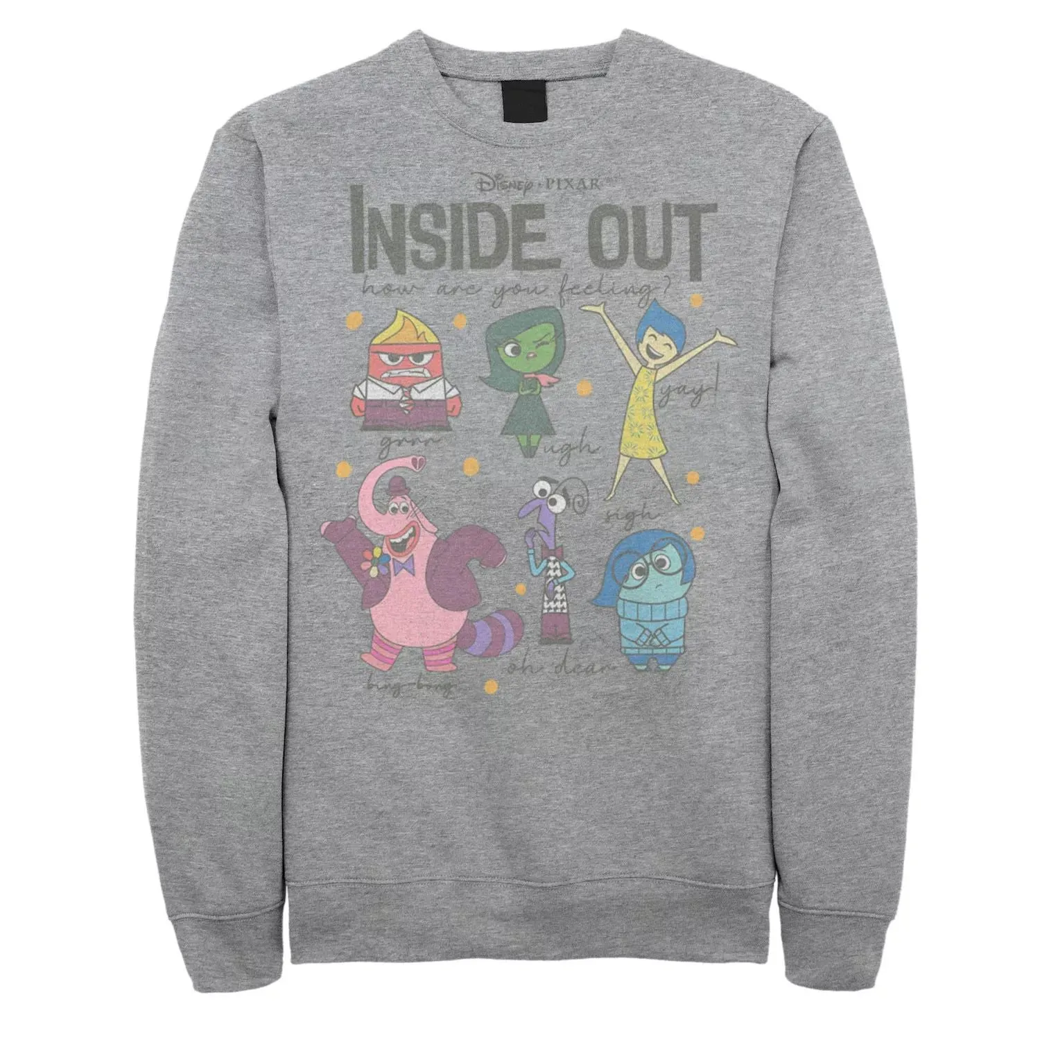 Men's Sweatshirt Inside Out How Are You Feeling Group Shot Disney / Pixar