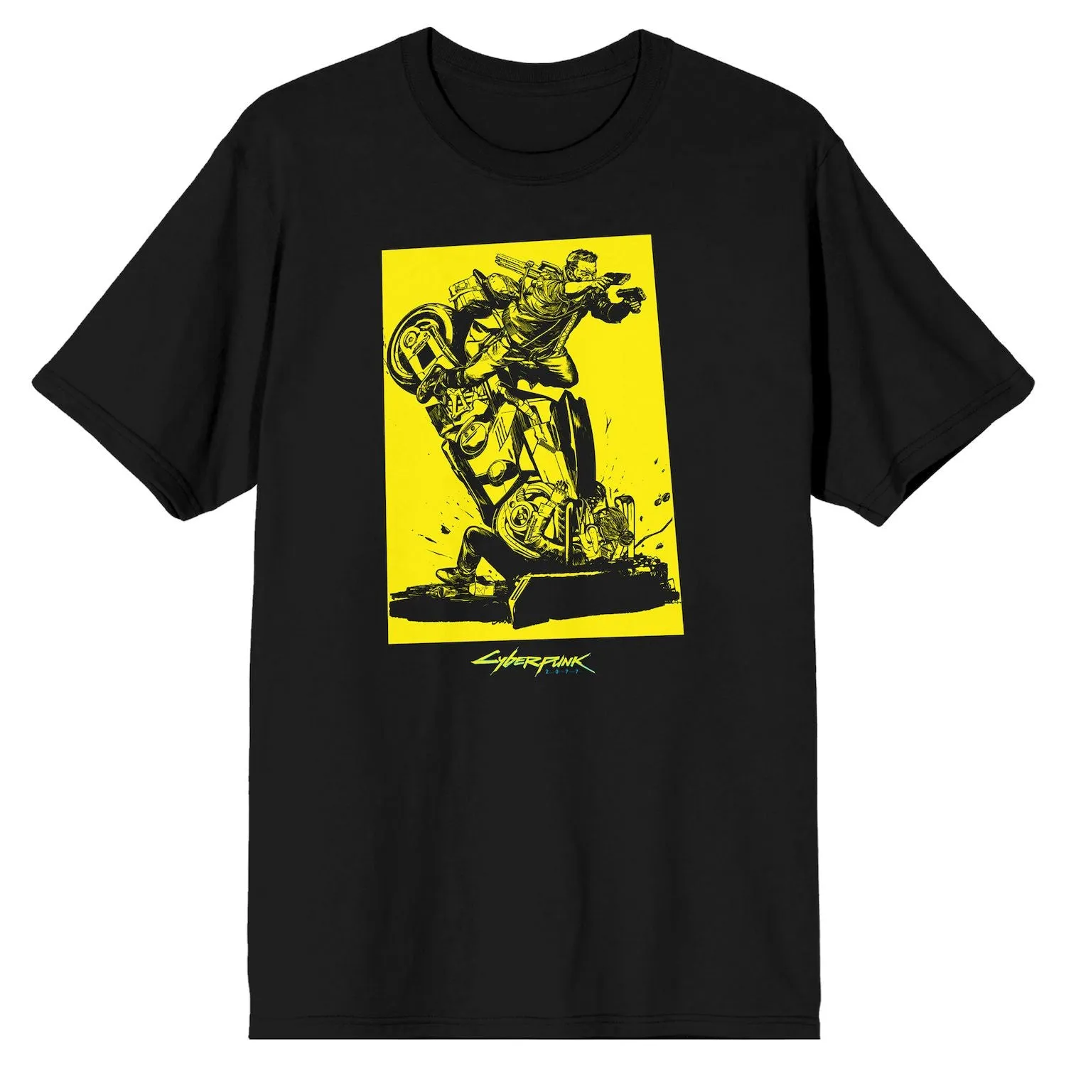 Men's T-shirt CyberPunk 2077 Key Art Licensed Character
