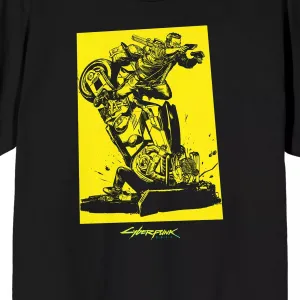 Men's T-shirt CyberPunk 2077 Key Art Licensed Character