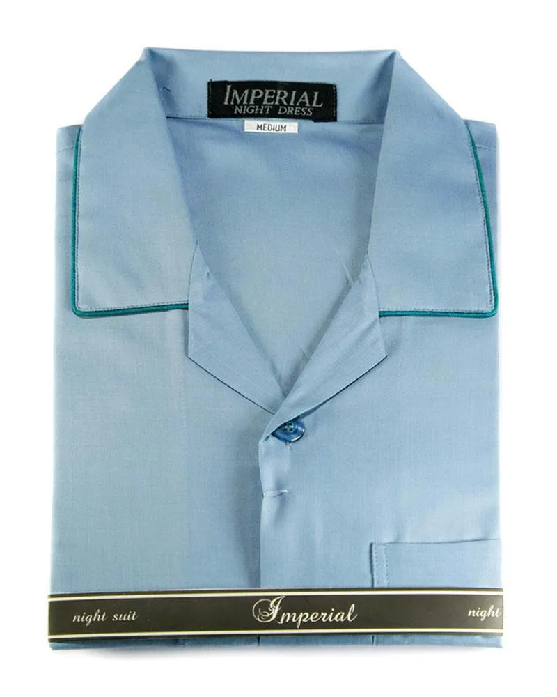 Mens Wedding Nightwear - Plain Design Nightdress By Hy-Brow Plus High Classic