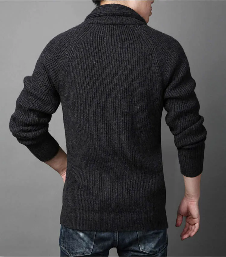 Men's Winter Casual Single-Breasted Knitted Cardigan