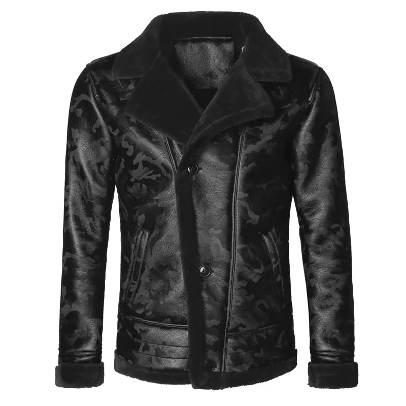Men's Winter Faux Leather Jacket